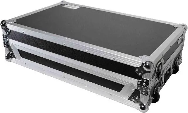 Alt view image 7 of 7 - ATA Style DJ Controller Case for Pioneer XDJ-RX3 RX2 Case with Laptop Shelf, and Wheels