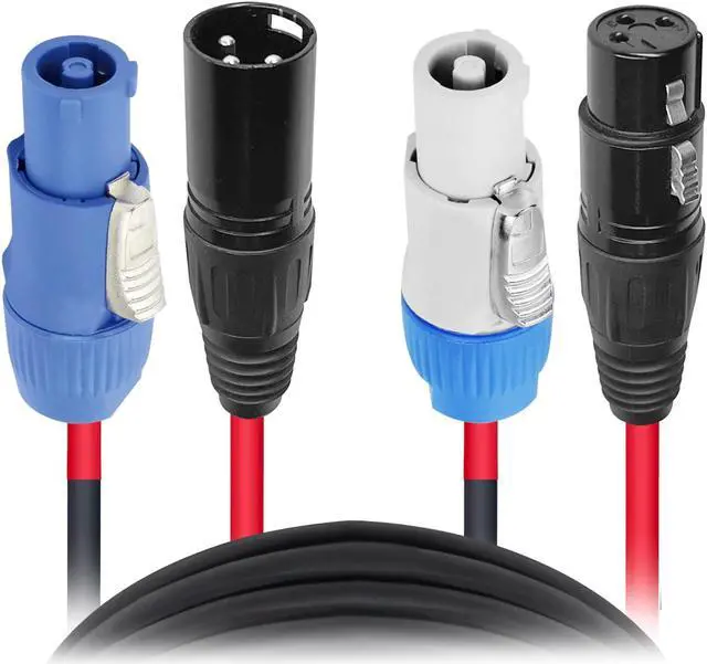 Alt view image 8 of 13 - ProX XC-PWC14-XLR06 (6ft XLR and Powercon Combo Cable)