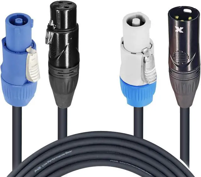 Alt view image 3 of 6 - ProX XC-PWC14-DMX05 (6ft DMX + PowerCon Combo Cable)
