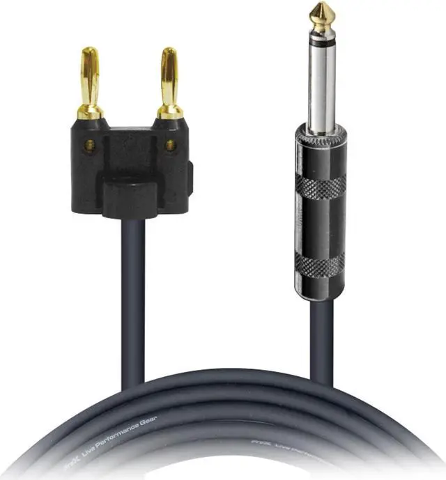 Main image of ProX XC-QB100 100 Ft.1/4" TS-M to Banana High Performance Speaker Cable 12-AWG