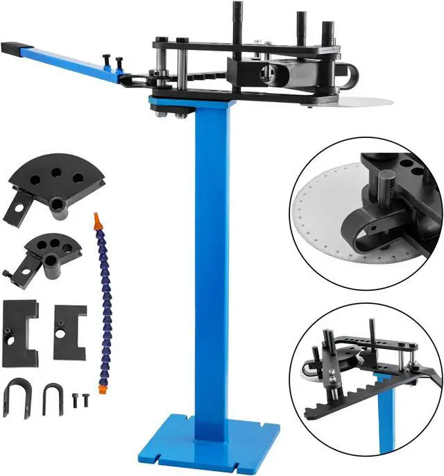 Main image of Heavy Duty Pipe Tube Bender With 3 Dies Tube Pedestal Bender 40 Up To 120 Degree