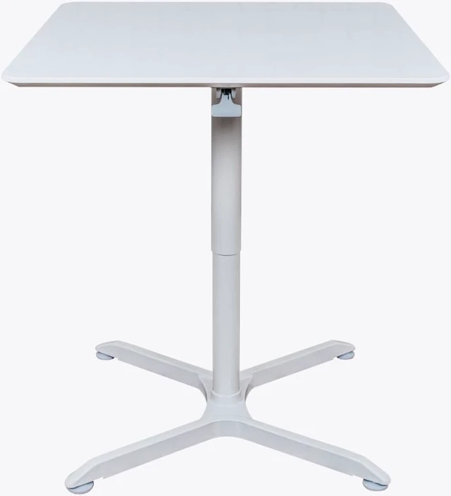 Main image of Luxor 36" Pneumatic Height Adjustable Square Cafe Table - Gray