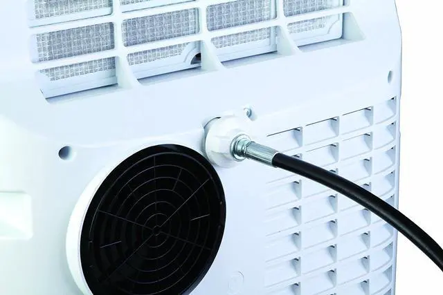 Alt view image 4 of 8 - Honeywell MN10CES Portable Air Conditioner, 10,000 BTU Cooling, LED Display, Single Hose (Black-Silver)