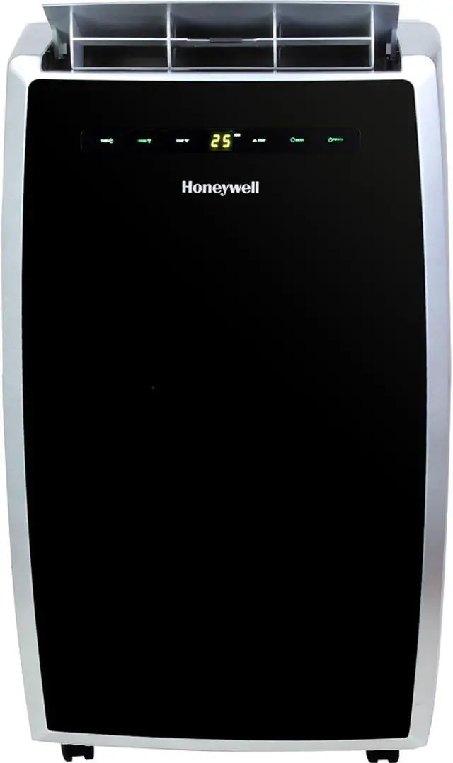 Main image of Honeywell MN10CES Portable Air Conditioner, 10,000 BTU Cooling, LED Display, Single Hose (Black-Silver)