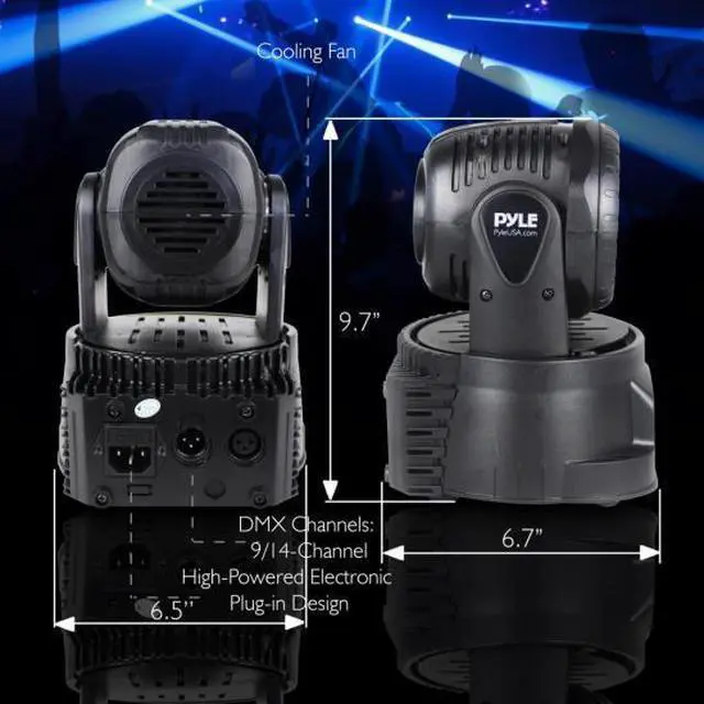 Alt view image 4 of 10 - Multi-Color LED Stage Light - DJ Sound & Studio Lighting System