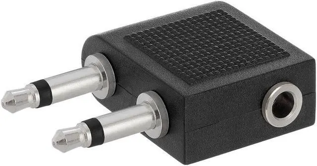 Alt view image 2 of 2 - Cmple - 2x3.5mm Mono Plug to 3.5mm Stereo Jack Adapter