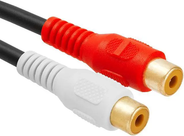 Alt view image 5 of 6 - Cmple - Y-Adapter (1 RCA Plug to 2 RCA Jacks)