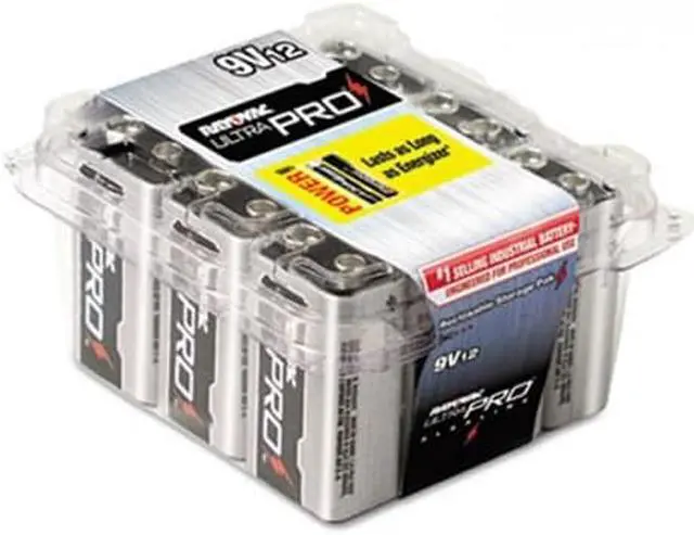 Alt view image 3 of 19 - Rayovac UltraPro 9V Alkaline Battery (12-Pack) AL9V-12PPJ