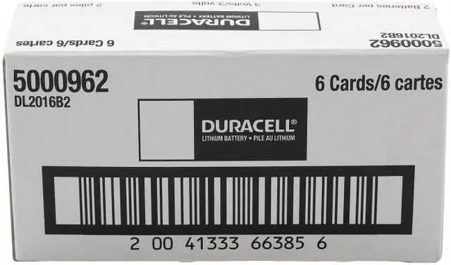 Alt view image 2 of 20 - Duracell CR2016 Lithium Coin Cell Batteries - 75mAh  - 2 Piece Retail Packaging