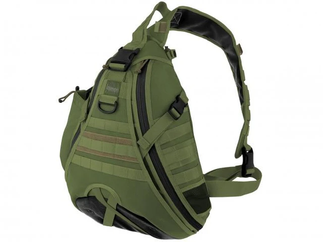 Alt view image 13 of 13 - Maxpedition 0410G Monsoon Gearslinger Bag 14"x6"x20" - Olive Drab Nylon