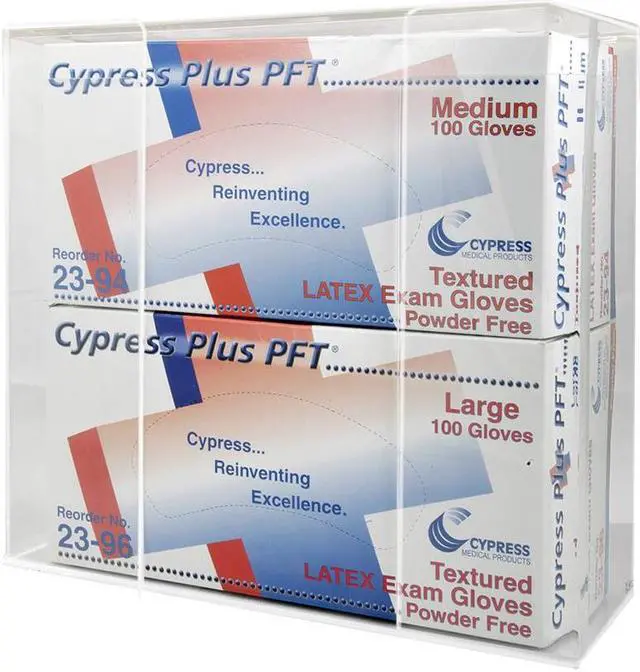 Alt view image 4 of 16 - Kantek KTKAH120 Glove Box Holder- Double- 11in.x3-.50in.x9-.50in.- Clear