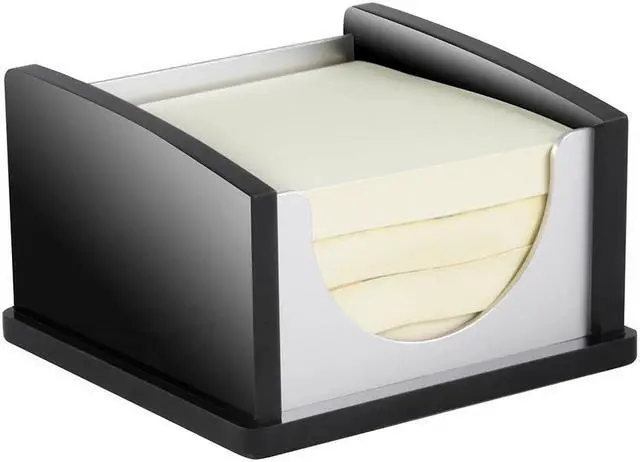 Alt view image 3 of 7 - Kantek KTKBA305 Memo Pad Holder- Aluminum- Black-Acrylic