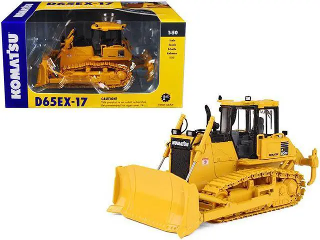 Alt view image 2 of 6 - Komatsu D65EX-17 Sigmadozer with Ripper 1/50 Diecast Model by First Gear