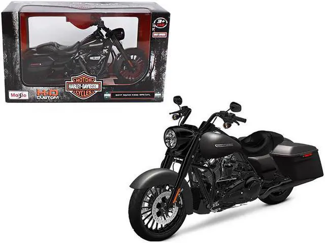 Alt view image 2 of 9 - Maisto 32336 1 isto 12 2017 Harley Davidson King Road Special Motorcycle Model, Black
