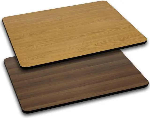 Alt view image 5 of 12 - Flash Furniture 30 by 48" Rectangular Table Top with Natural or Walnut Reversible Laminate Top