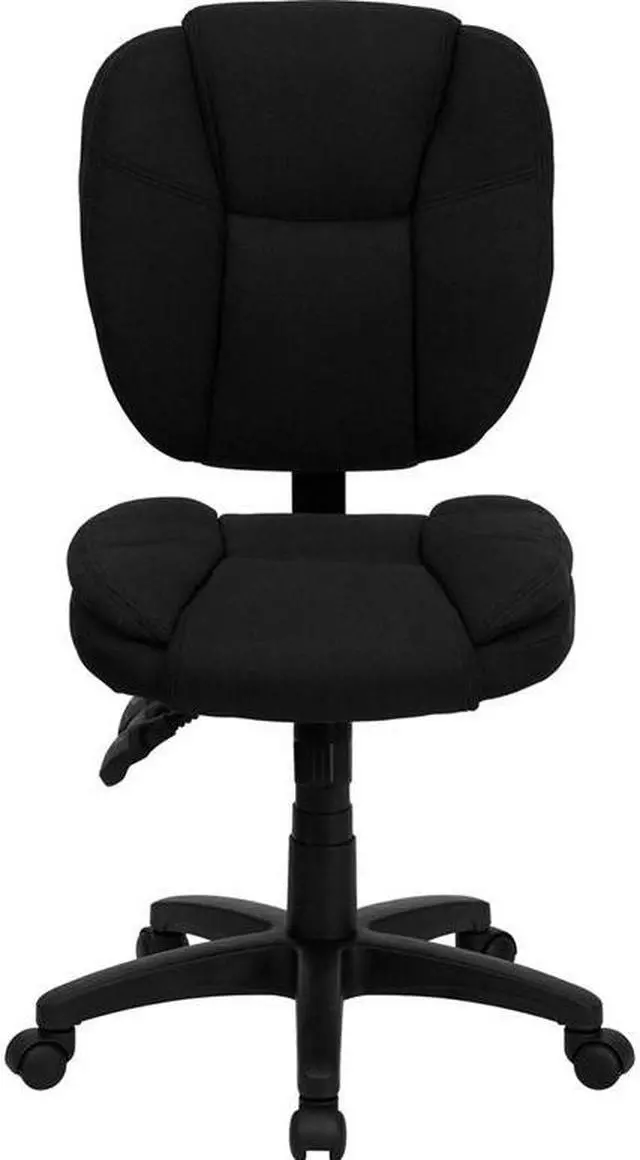 Alt view image 4 of 10 - Flash Furniture GO-901-BN-GG High Back Brown Leather Executive Office Chair with Padded Loop Arms