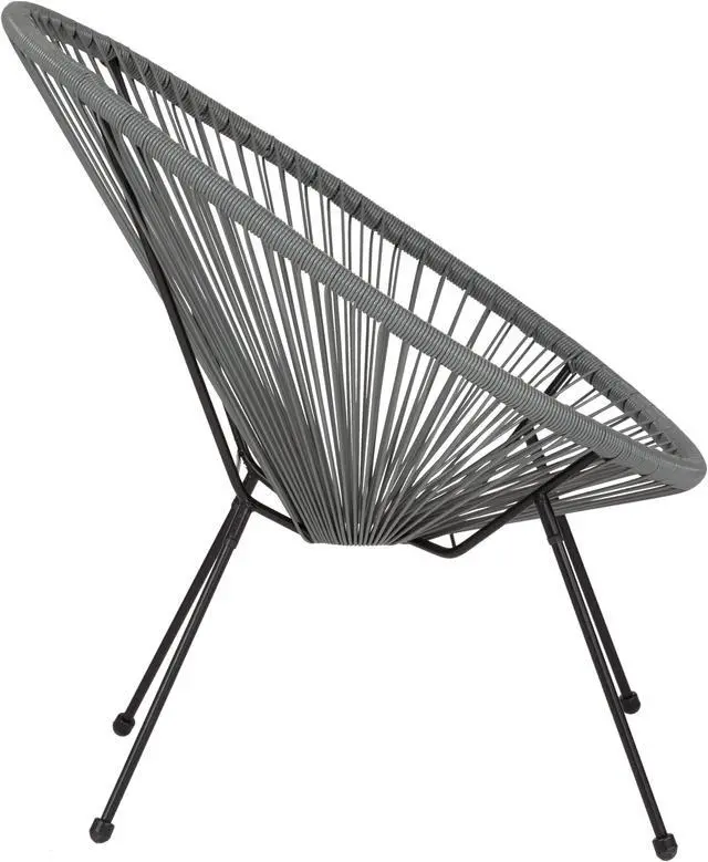 Alt view image 19 of 20 - Valencia Oval Comfort Series Take Ten Grey Rattan Lounge Chair