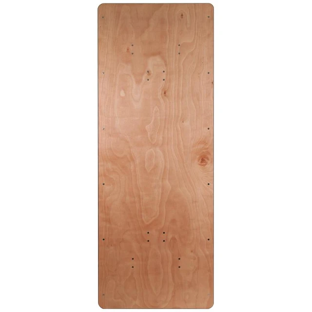 Alt view image 11 of 12 - Flash Furniture Rectangular Wood Folding Banquet Table with Clear Coated Finished Top, 36" by 96"