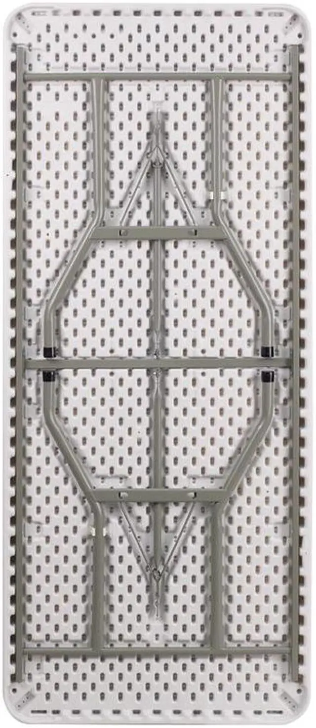 Alt view image 10 of 19 - 30''W x 72''L Granite White Plastic Folding Table