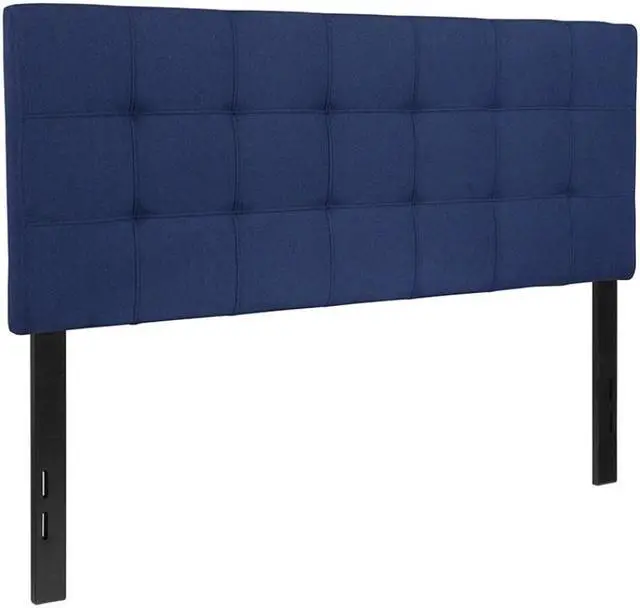 Alt view image 10 of 20 - Bedford Tufted Upholstered Full Size Headboard in Navy Fabric