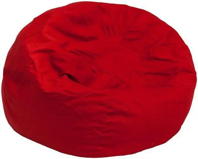 Alt view image 11 of 11 - Small Solid Red Kids Bean Bag Chair