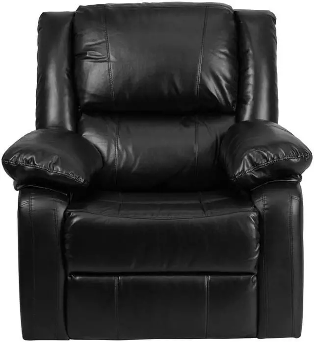 Alt view image 12 of 19 - Harmony Series Black Leather Recliner