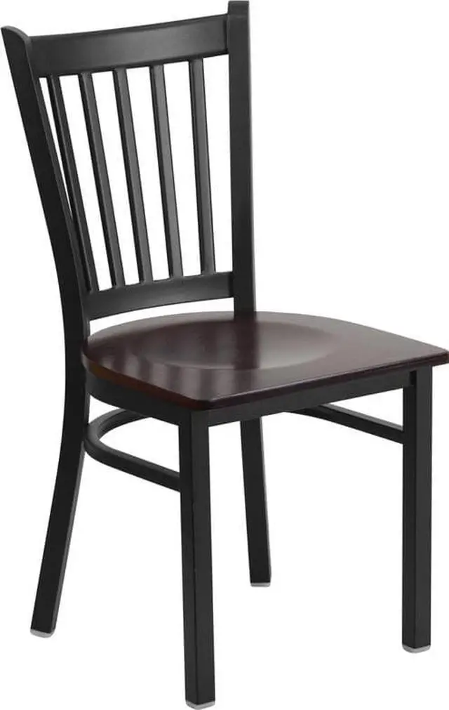 Alt view image 14 of 20 - black restaurant chair XU-DG-6Q2B-VRT-WALW-GG