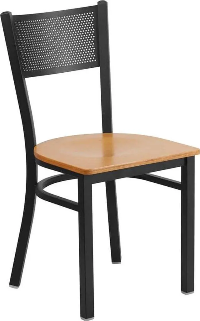 Main image of black restaurant chair XU-DG-60115-GRD-NATW-GG