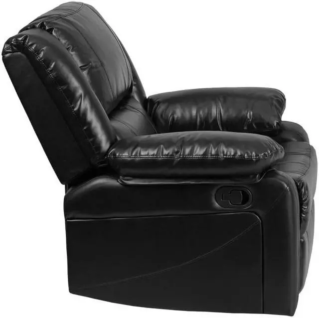 Alt view image 10 of 19 - Harmony Series Black Leather Recliner