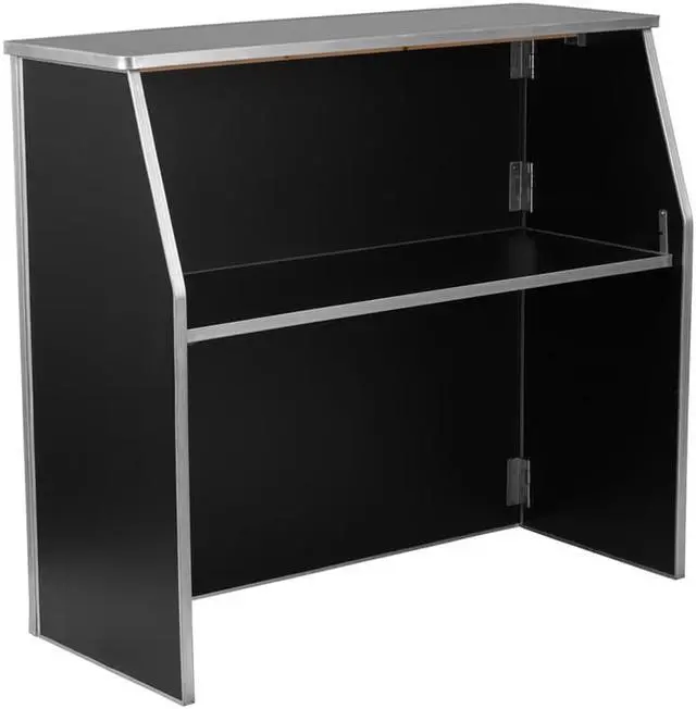 Alt view image 5 of 13 - 4' Black Laminate Foldable Bar