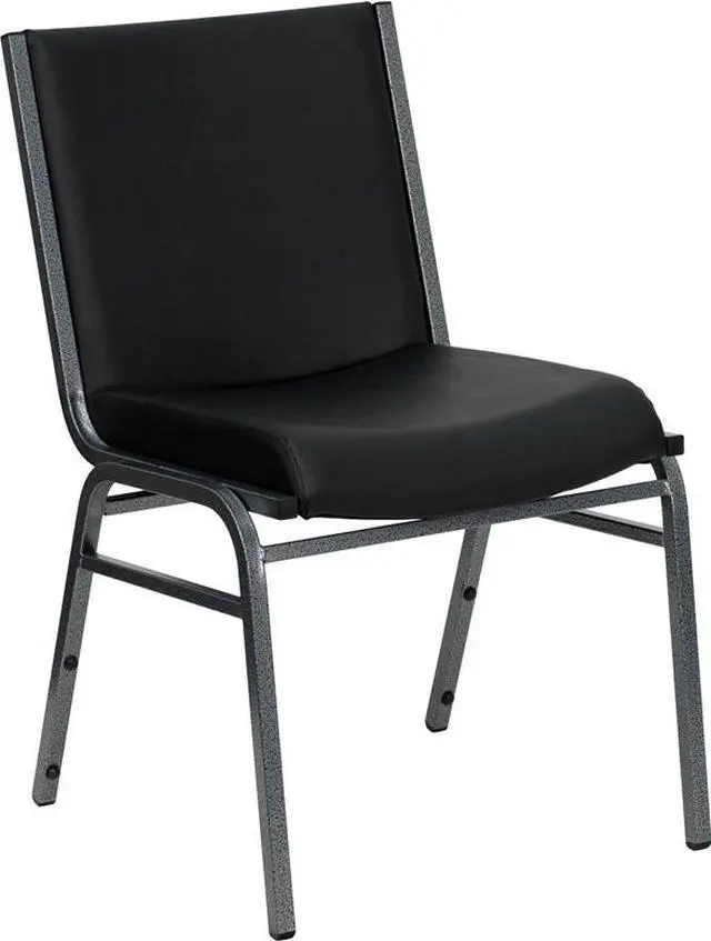 Alt view image 18 of 20 - HERCULES Series Heavy Duty Black Vinyl Stack Chair