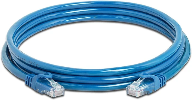Alt view image 2 of 2 - Cmple - CAT 6 500MHz UTP ETHERNET LAN NETWORK CABLE - 7 FT Blue