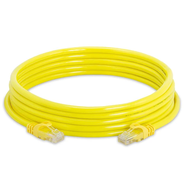 Alt view image 2 of 2 - Cmple - CAT 6 500MHz UTP ETHERNET LAN NETWORK CABLE -10 FT Yellow
