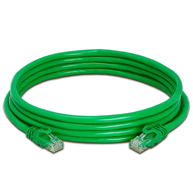Alt view image 2 of 2 - Cmple - CAT 6 500MHz UTP ETHERNET LAN NETWORK CABLE -10 FT Green