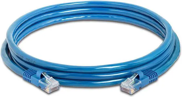 Alt view image 2 of 3 - CMPLE 534-N 350 MHz RJ45 7 ft. Blue Cat5e Ethernet Network Patch Cable