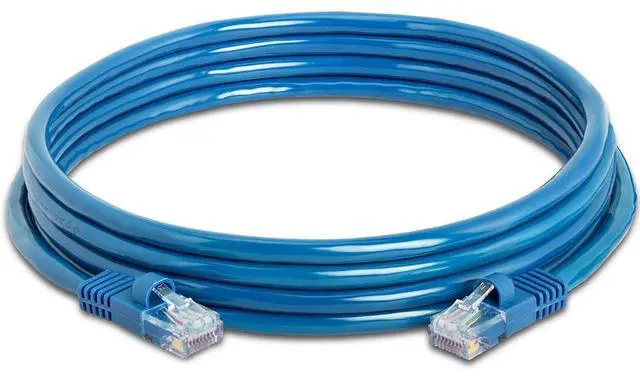 Alt view image 2 of 2 - CMPLE 536-N 350 MHz RJ45 Cat5e Ethernet Network Patch Cable - 10 ft. - Blue