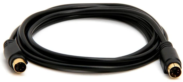Alt view image 2 of 6 - Cmple - S Video Cable 6 ft SVHS 4-PIN Video Cable Mini Din S-Video Cord for Home Theater, Camcorder, DSS Receiver, DVD Player- Black