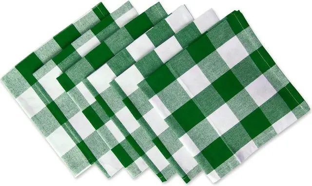 Main image of DII Shamrock Green Buffalo Check Napkin (Set of 6)