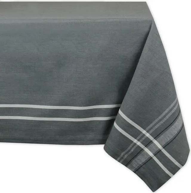 Main image of DII Gray French Chambray Tablecloth