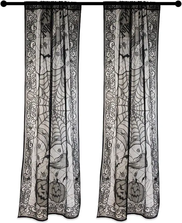 Main image of DII Happy Halloween Lace Window Panel