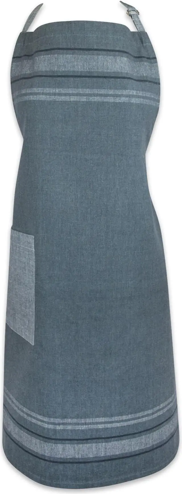 Main image of DII Gray Chambray French Stripe Chef Apron