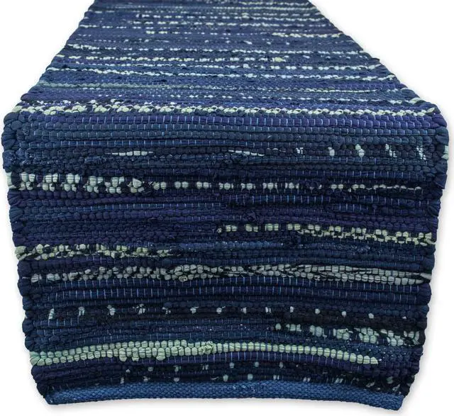 Main image of DII Multi Nautical Blue Chindi Rag Table Runner