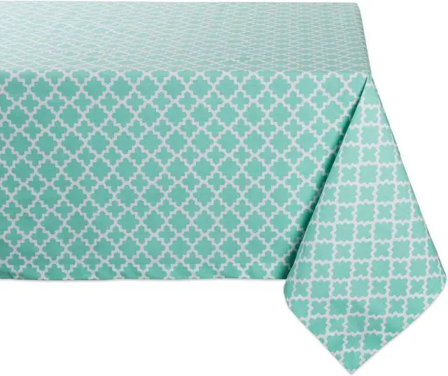 Main image of DII Aqua Lattice Tablecloth