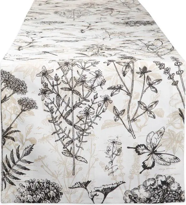 Main image of DII Botanical Print Table Runner "