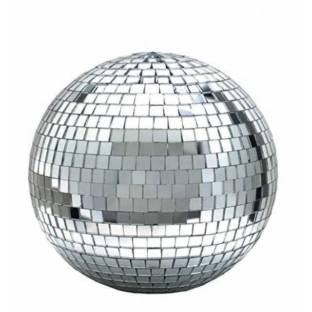 Main image of 8 Inch Disco Mirror Ball Set with White LED Spotlight and Motor