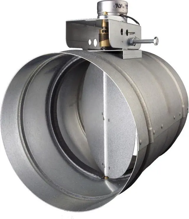 Alt view image 8 of 8 - Broan MD10TU 10" Universal Automatic Make-Up Air Damper with Pressure Sensor Kit
