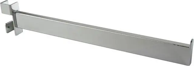 Main image of 16" Twist-On Straight Arm for Square Tubing Rack - Chrome Finish,Pack Size - 24