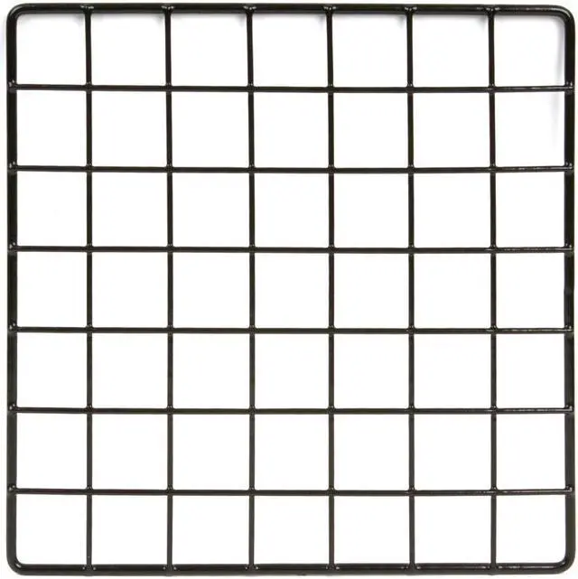 Main image of 10"L x 10"W Epoxy Coated Grid Cubbies - Black Color,Pack Size - 48