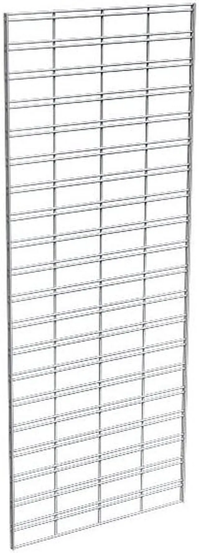 Main image of ECONOCO P3STG25C Wire Slatgrid Panel 2ft. x 5ft., Chrome, 3PK