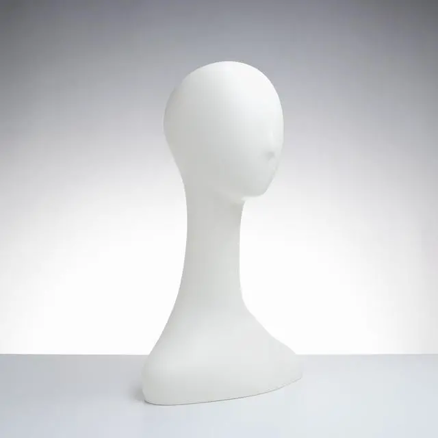 Main image of 20" Ladies' Abstract Fiberglass Head - Cameo White Color,Pack Size - 2